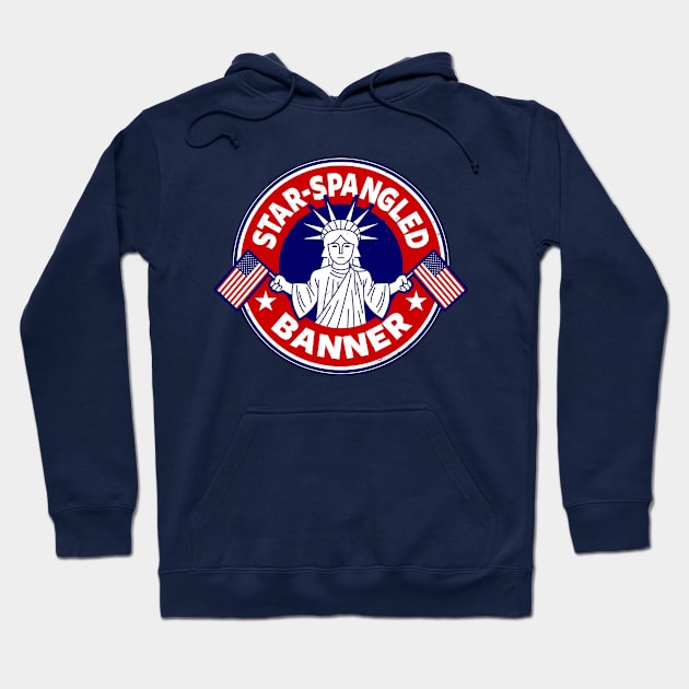 Star-Spangled Banner 4th Of July Independence Day Slogan Hoodie by BoggsNicolas